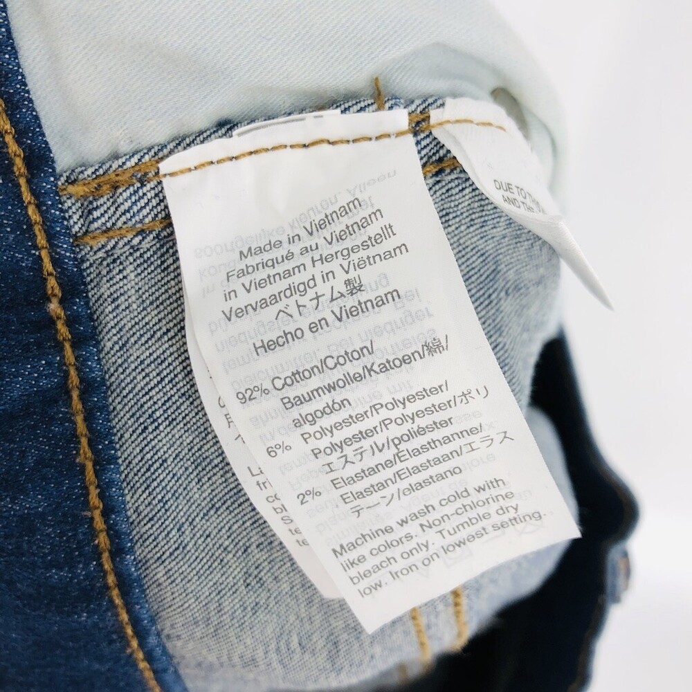 Madewell AA594 Women's Blue Cotton Blend Stovepipe Regular Fit Jeans Pant Sz 26 - Picture 8 of 10